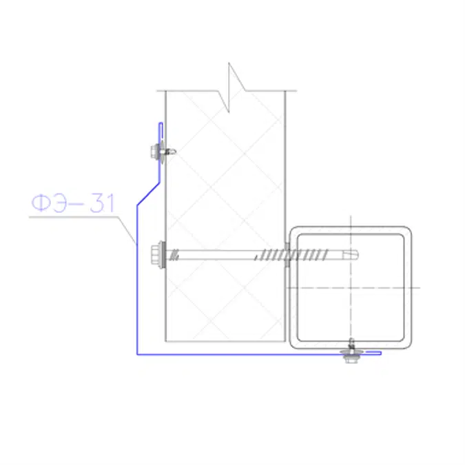 Shaped profile for sandwich panels SP-31