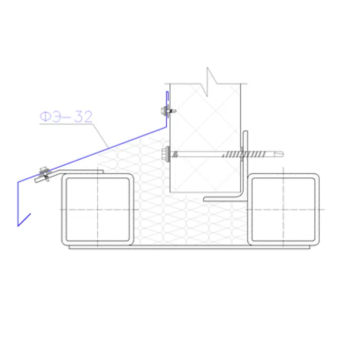 Shaped profile for sandwich panels SP-32