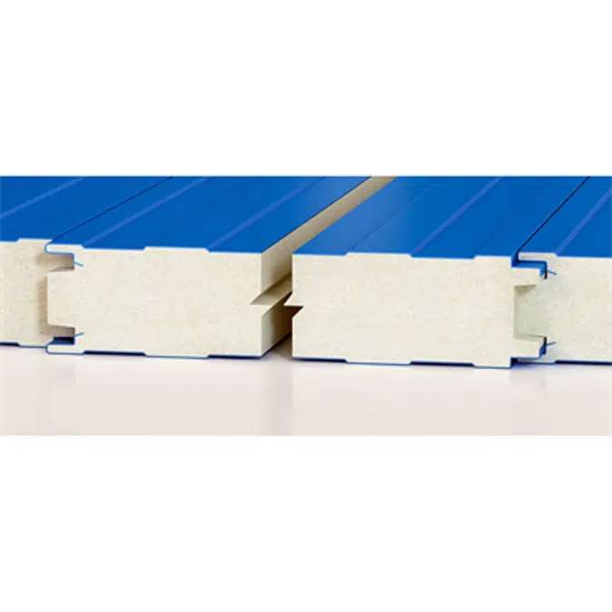 Wall sandwich panels with PIR/PUR core