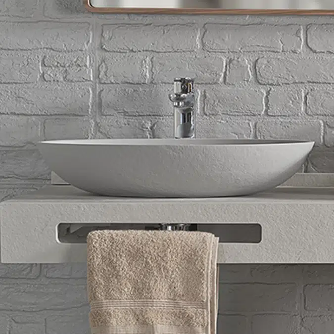 ON-TOP Oval Washbasin 585x380x110mm