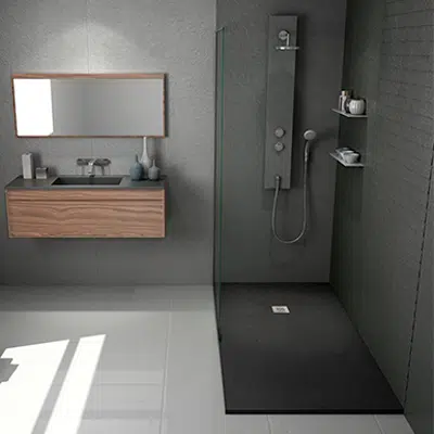 BASE SLATE Shower Tray 1000x800mm için görüntü