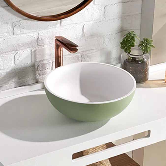 ON-TOP Circle XL Washbasin 400X400x110mm