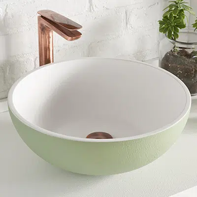 ON-TOP Circle XL Washbasin 400X400x110mm için görüntü