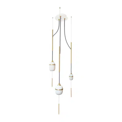 Image for FLEUR DE KAOLIN - PENDANT LIGHT TRIO 120CM