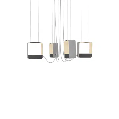 Imagem para EAU DE LUMIÈRE - CHANDELIER 4 SMALL SQUARE}