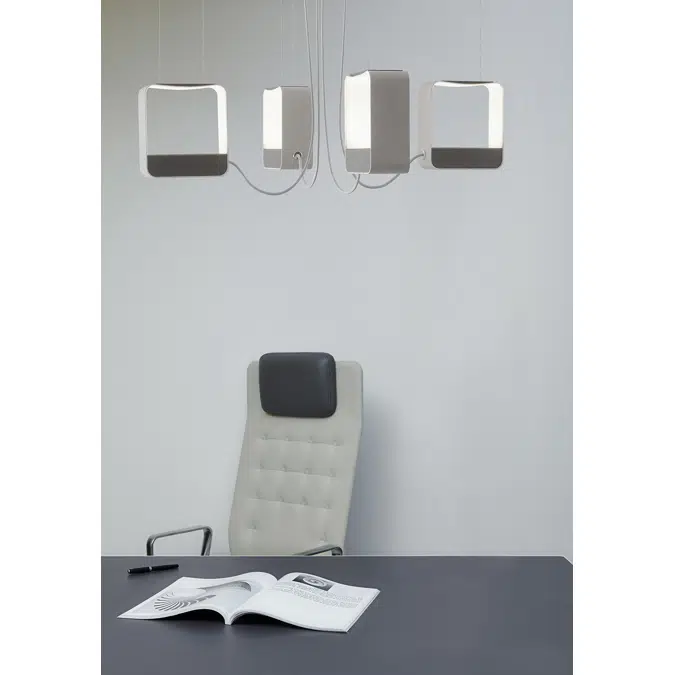 EAU DE LUMIÈRE - CHANDELIER 4 SMALL SQUARE