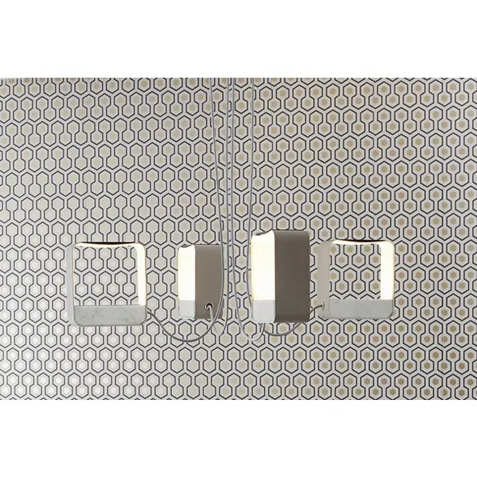 EAU DE LUMIÈRE - CHANDELIER 4 SMALL SQUARE