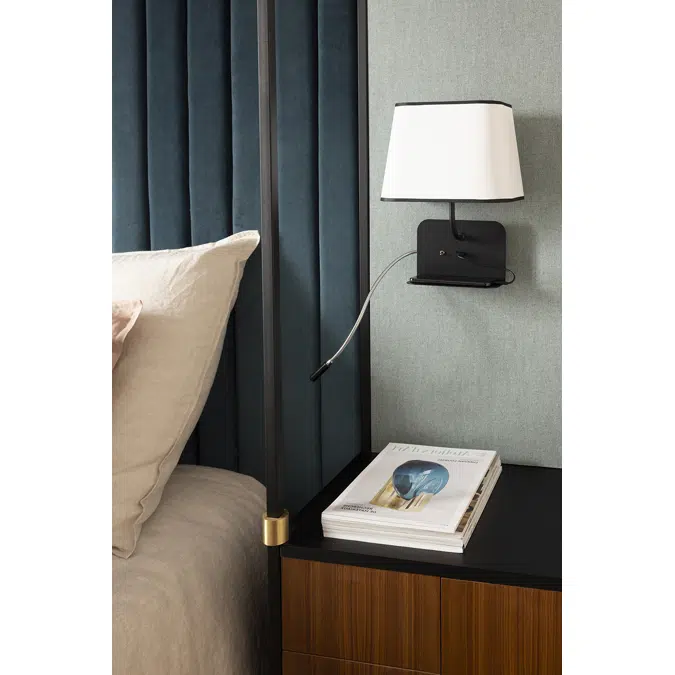 ESCALE - LEFT FIXED WALL LAMP USB LED