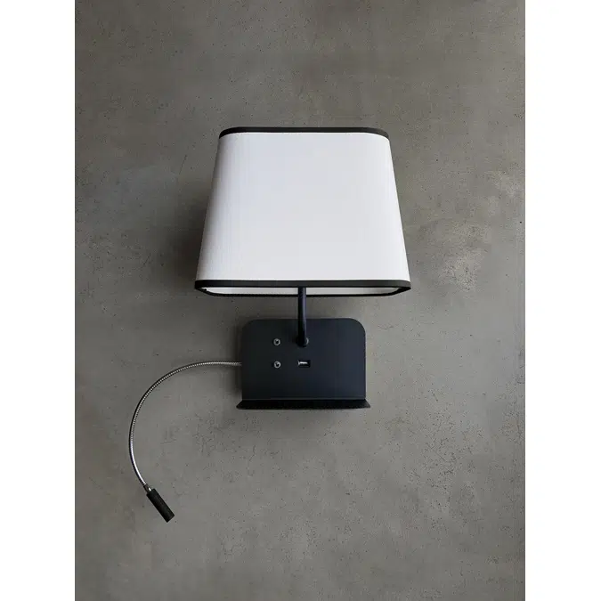 ESCALE - LEFT FIXED WALL LAMP USB LED