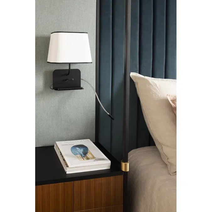 ESCALE - LEFT FIXED WALL LAMP USB LED