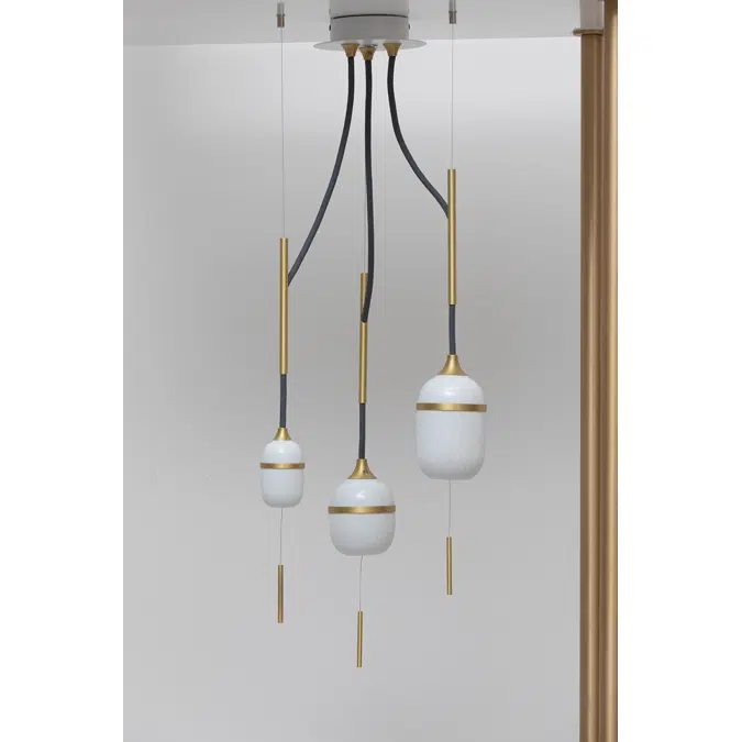 FLEUR DE KAOLIN - PENDANT LIGHT TRIO 80CM