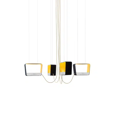 EAU DE LUMIÈRE - CHANDELIER 4 MOYEN RECTANGLE 이미지