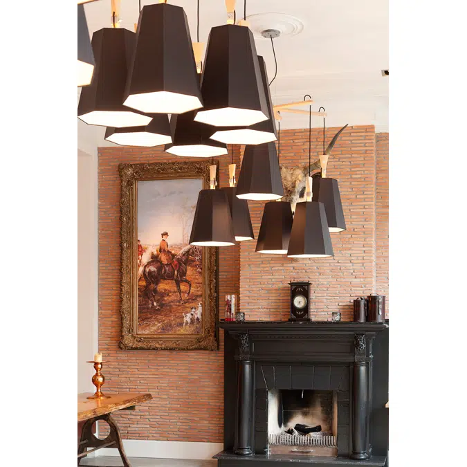 LUXIOLE - CHANDELIER 6 ASYMMETRIC