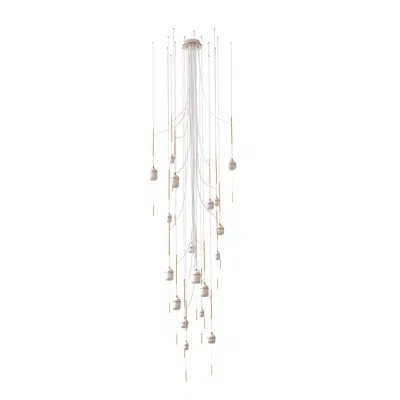 Image for FLEUR DE KAOLIN - CHANDELIER 18