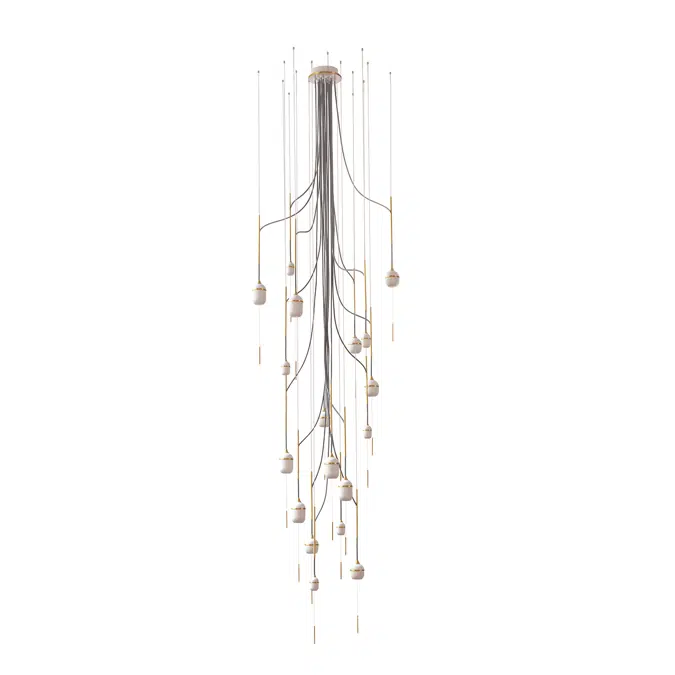 FLEUR DE KAOLIN - CHANDELIER 18