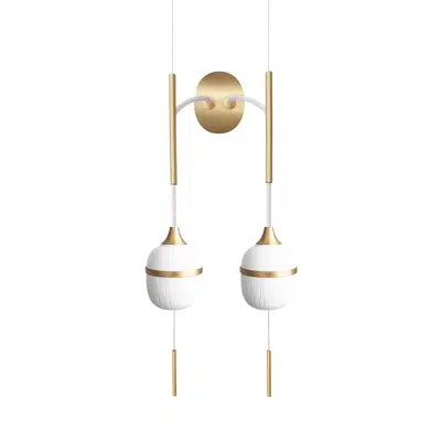 รูปภาพสำหรับ FLEUR DE KAOLIN - WALL LAMP DUO MOYEN