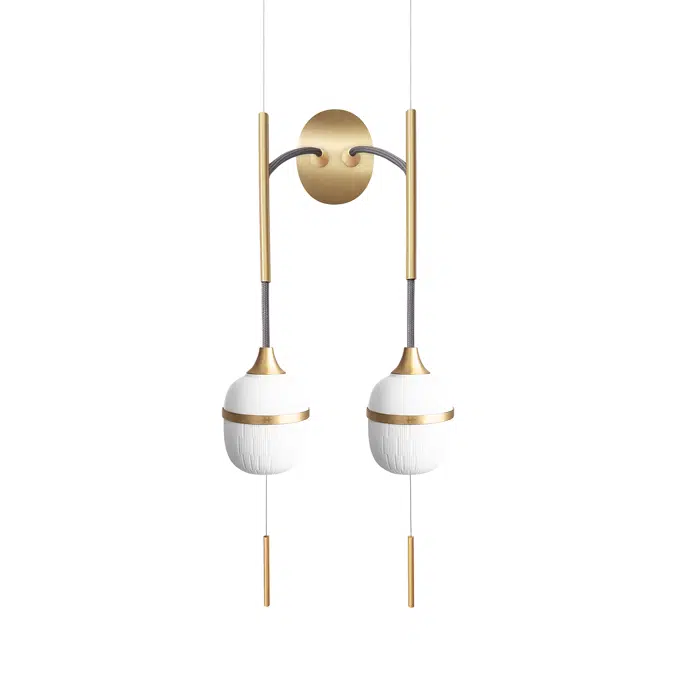 FLEUR DE KAOLIN - WALL LAMP DUO MOYEN