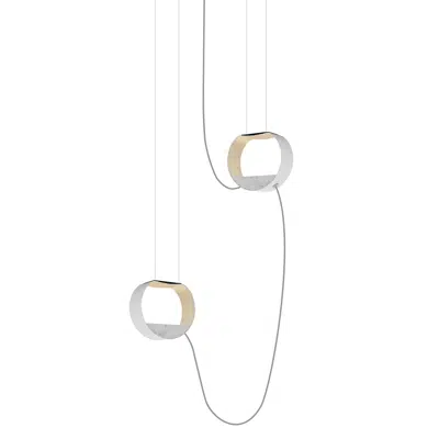 Imagem para EAU DE LUMIÈRE - PENDANT LIGHT 2 SMALL CIRCLE}
