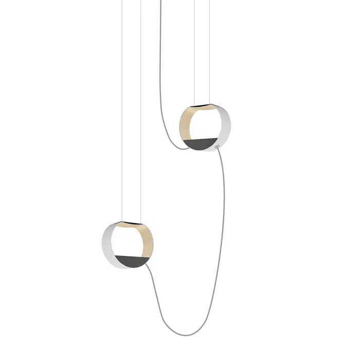 EAU DE LUMIÈRE - PENDANT LIGHT 2 SMALL CIRCLE