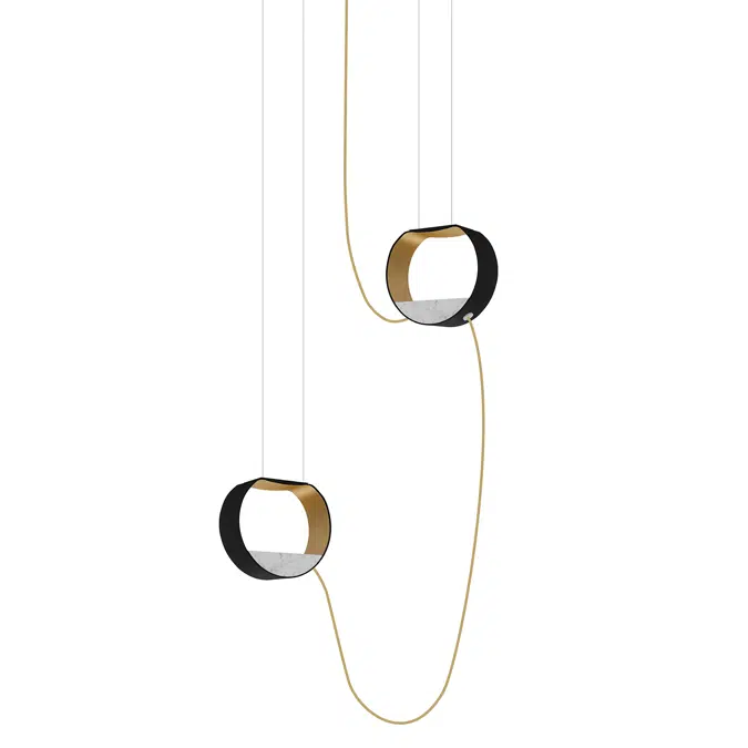 EAU DE LUMIÈRE - PENDANT LIGHT 2 SMALL CIRCLE