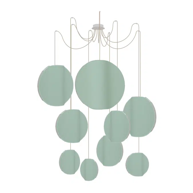 MOON - CHANDELIER 9 MIXED