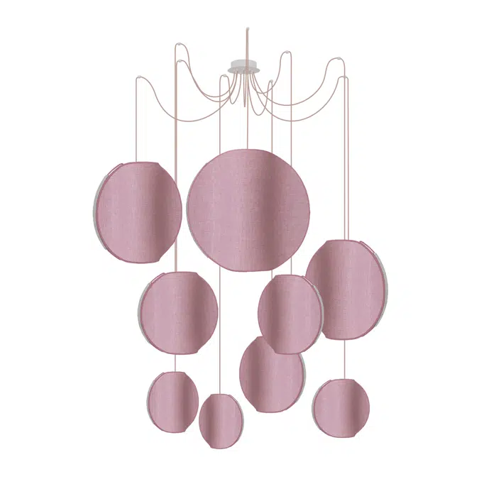 MOON - CHANDELIER 9 MIXED