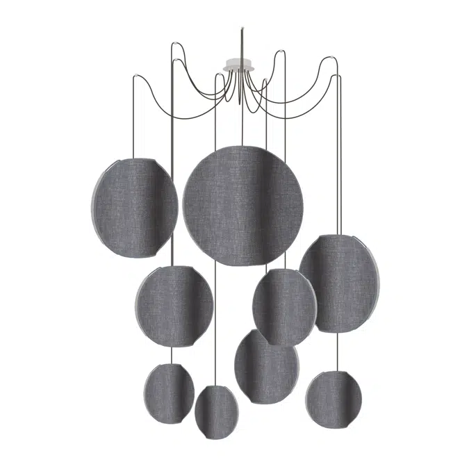 MOON - CHANDELIER 9 MIXED