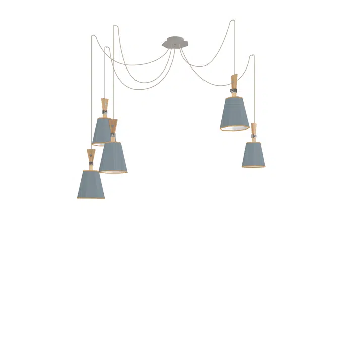 LUXIOLE - CHANDELIER 5 PETIT