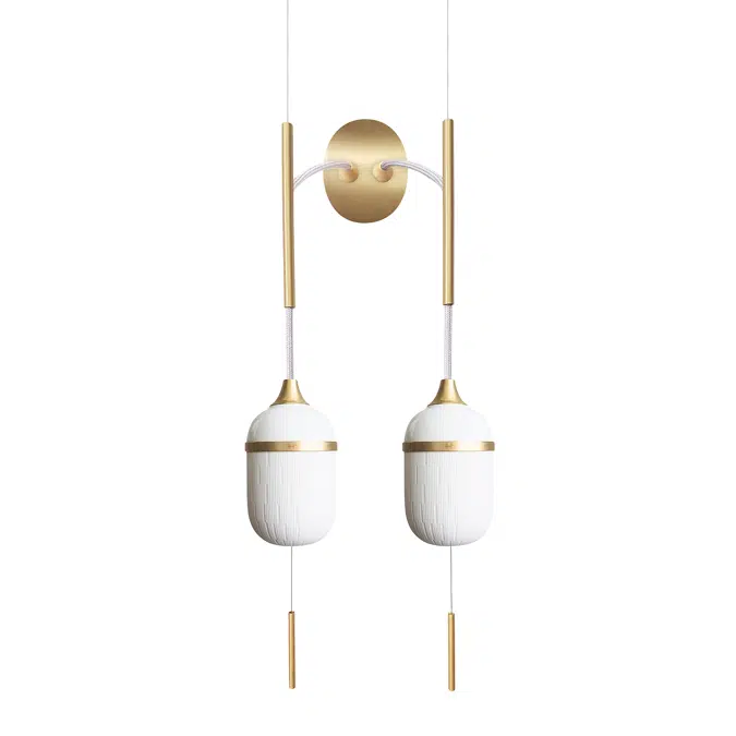 FLEUR DE KAOLIN - WALL LAMP DUO GRAND