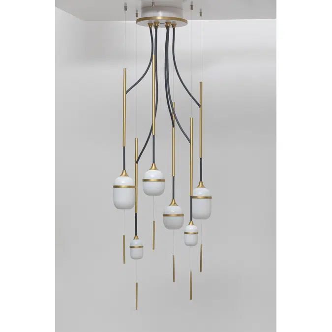 FLEUR DE KAOLIN - CHANDELIER 6