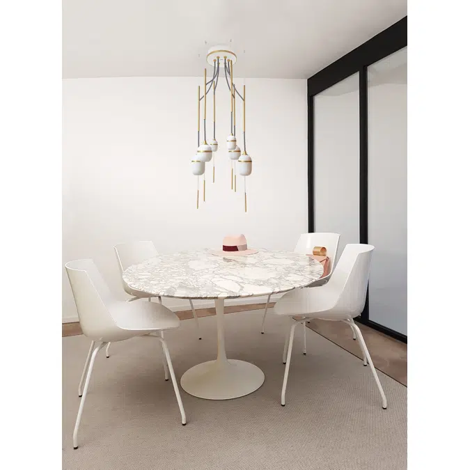 FLEUR DE KAOLIN - CHANDELIER 6