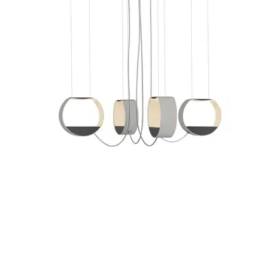 Imagem para EAU DE LUMIÈRE - CHANDELIER 4 SMALL CIRCLE}