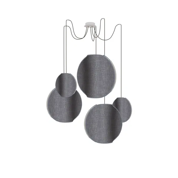 MOON - CHANDELIER 5 MIXED