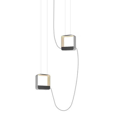 Image for EAU DE LUMIÈRE - PENDANT LIGHT 2 SMALL SQUARE