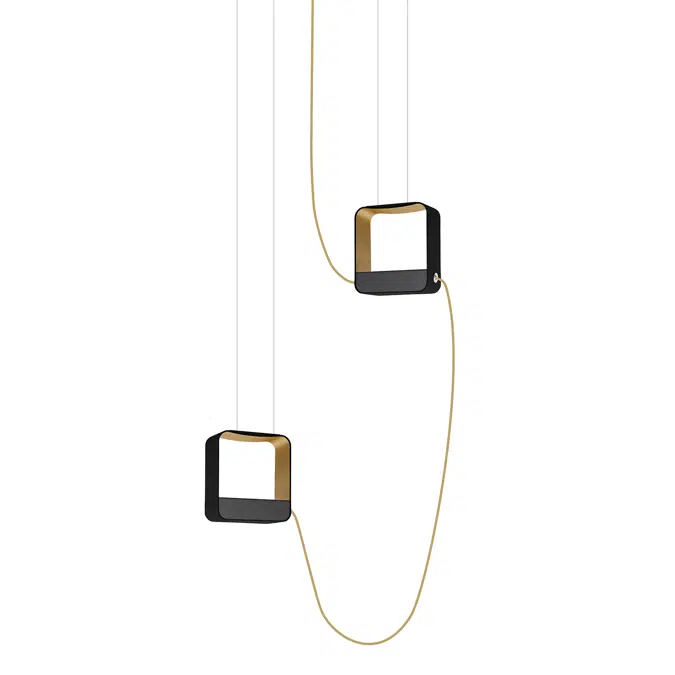 EAU DE LUMIÈRE - PENDANT LIGHT 2 SMALL SQUARE