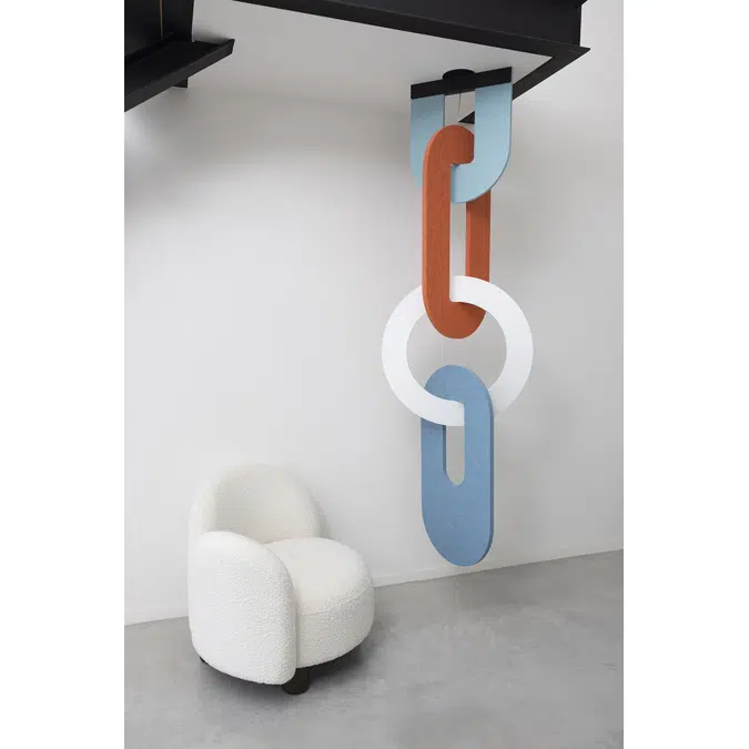 RESONANCE - ACOUSTIC PENDANT LIGHT 2 RINGS 5 LOOPS