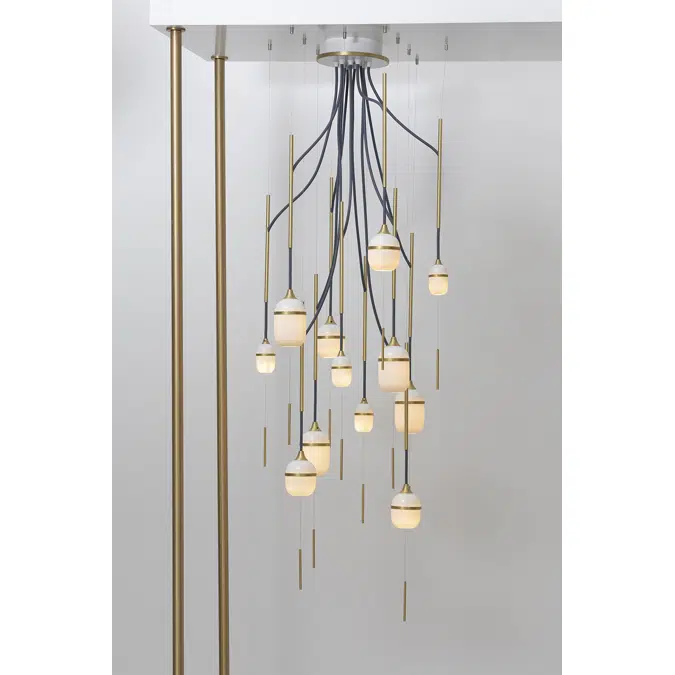 FLEUR DE KAOLIN - CHANDELIER 12