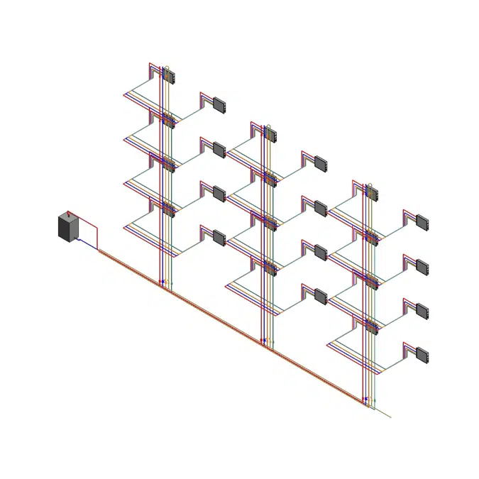 5 pipe distribution network