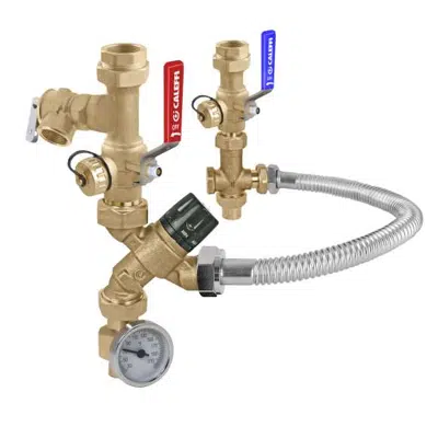 Image for Tankless Water Heater Service Valve Kit with 520 TankMixer with Flexible Pipes - NA Market