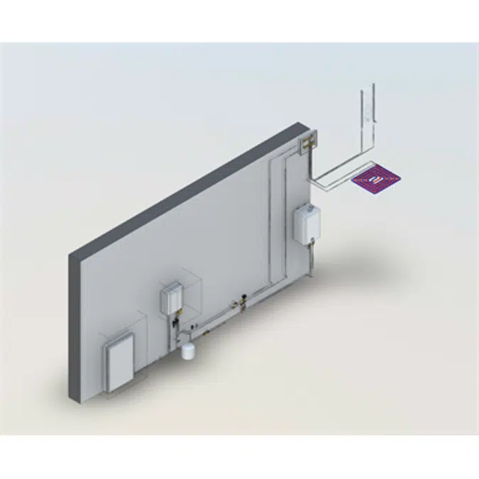 Air-based heat pump system and boiler with instantaneous DHW production