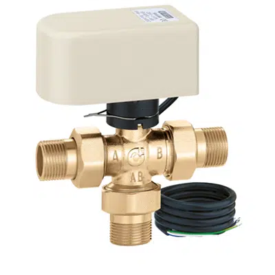 billede til Three-way motorized ball zone valve-Diverting - NA Market