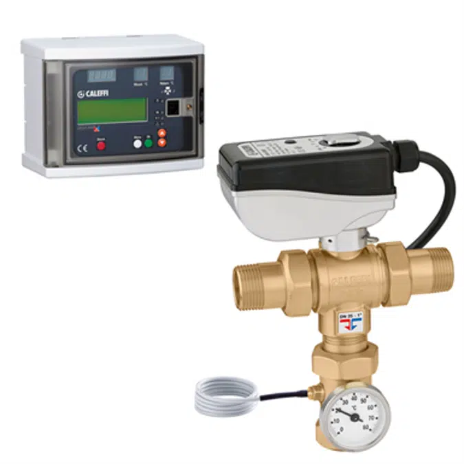LEGIOMIX® - Elektroniczny zawór mieszający z programowalną dezynfekcją termiczną i dezynfekcją kontrolną. Przyłącza kołnierzowe