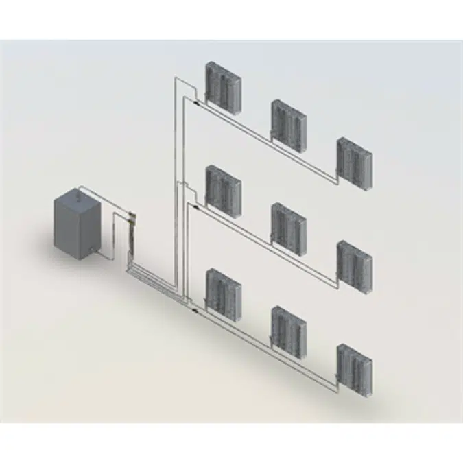 Balancing of zone radiator system with one-pipe valves