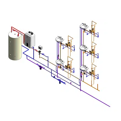 Image pour Commercial Plumbing System - Instantaneous Water Heater with storage tank - NA Market