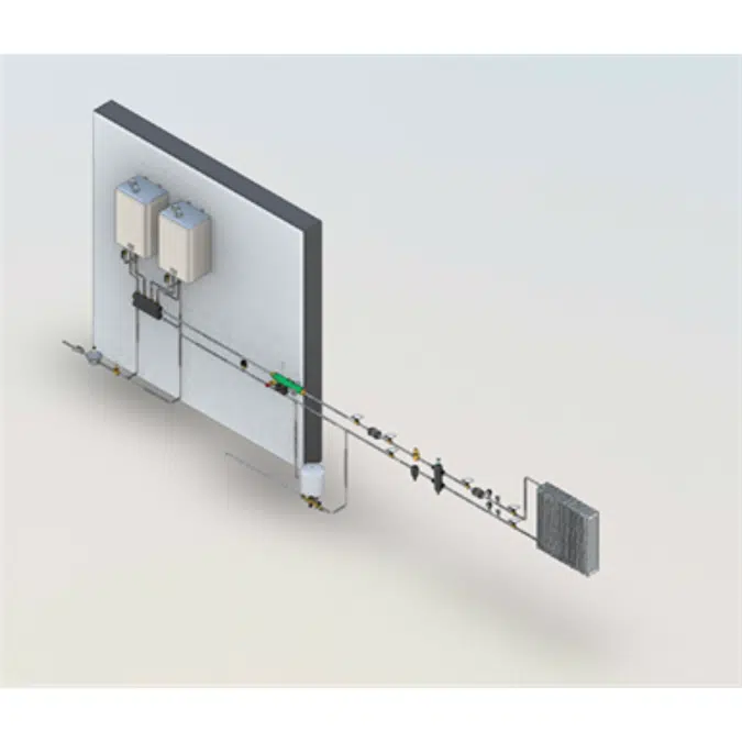 CHS with 2 thermal modules and built-in outside compensated thermal regulation