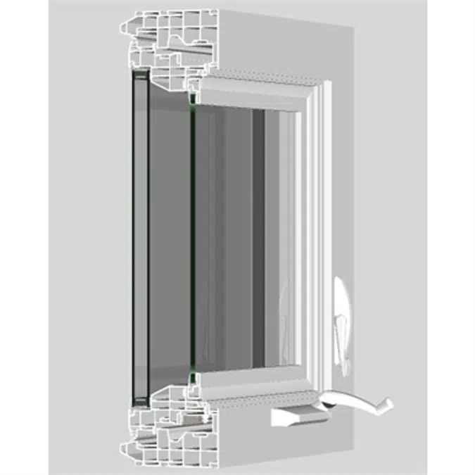 Silent Guard® Vinyl Acoustic Windows, Model 7500 Casement Window, STC 40-44, OITC 30-37