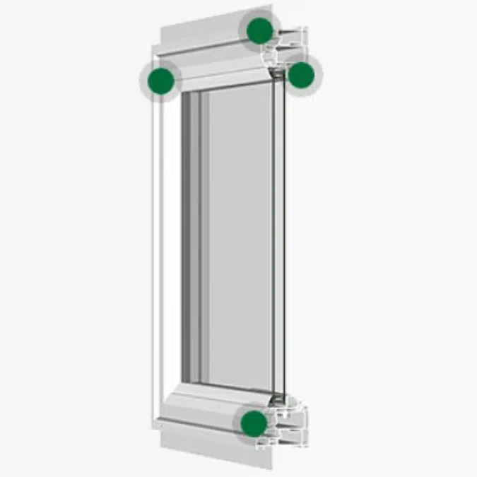 Silent Guard® Vinyl Acoustic Windows, Model 720 Casement Window, STC 25-33, OITC 21-27