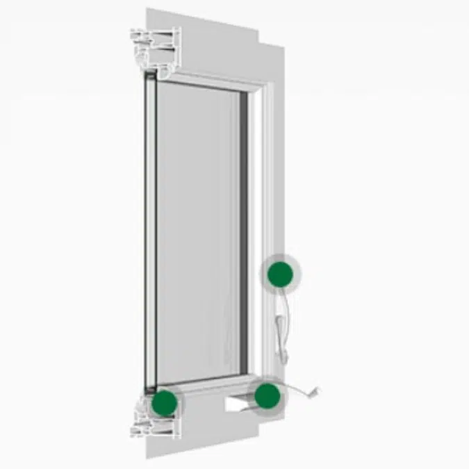 Silent Guard® Vinyl Acoustic Windows, Model 720 Casement Window, STC 25-33, OITC 21-27