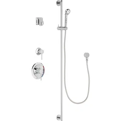 afbeelding voor Pressure Balancing Tub and Shower System with Hand Spray and Ligature Resistant Shower Head, SH-PB1-14-012