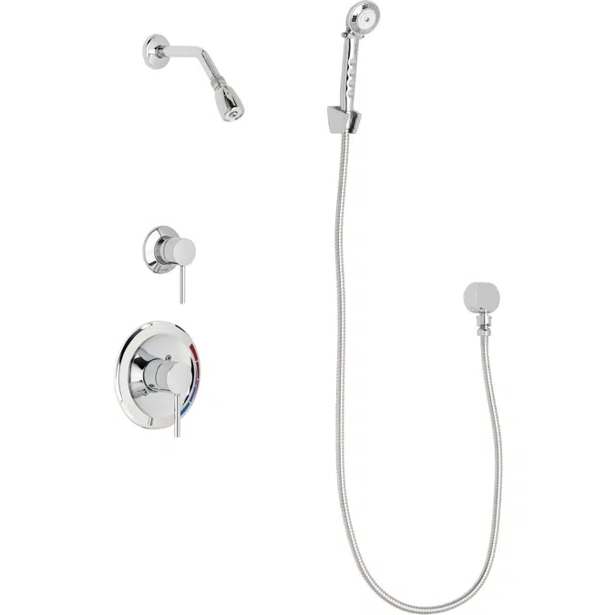 Pressure Balancing Tub and Shower System with Shower Head and Hand Spray, SH-PB1-13-030